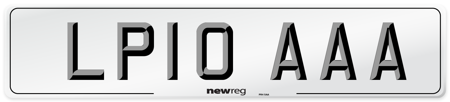 LP10 AAA Number Plate from New Reg